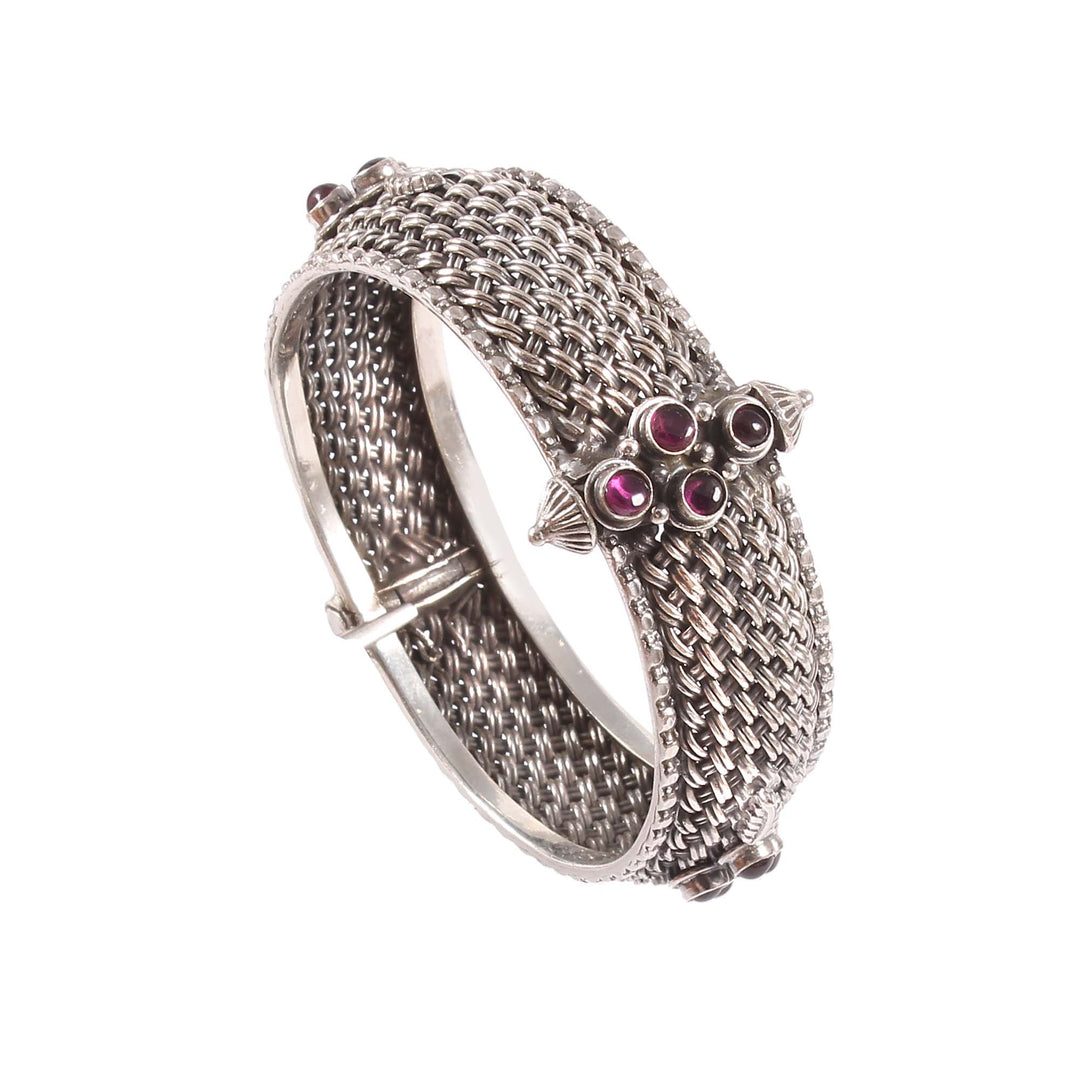 Silver Unique Statement Rawa Bangle