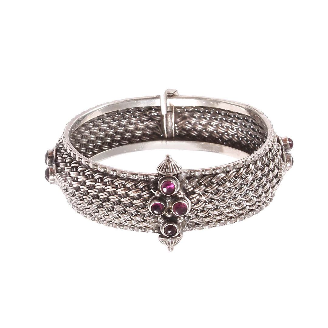 Silver Unique Statement Rawa Bangle