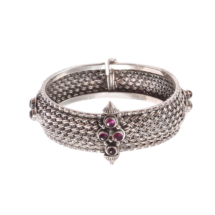 Silver Unique Statement Rawa Bangle