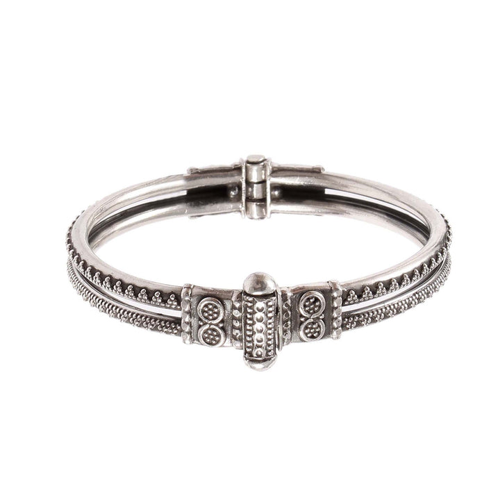 Silver Rawa Work Classic Bangle