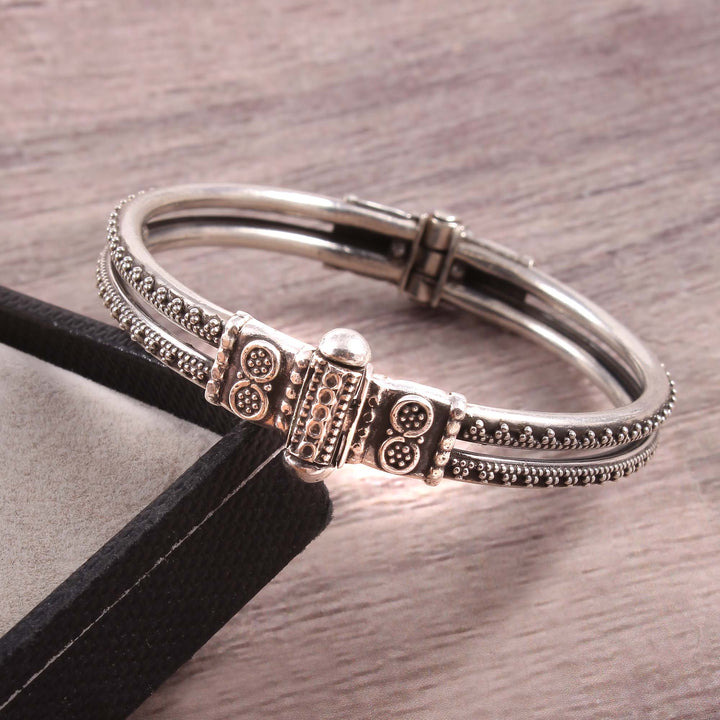 Silver Rawa Work Classic Bangle