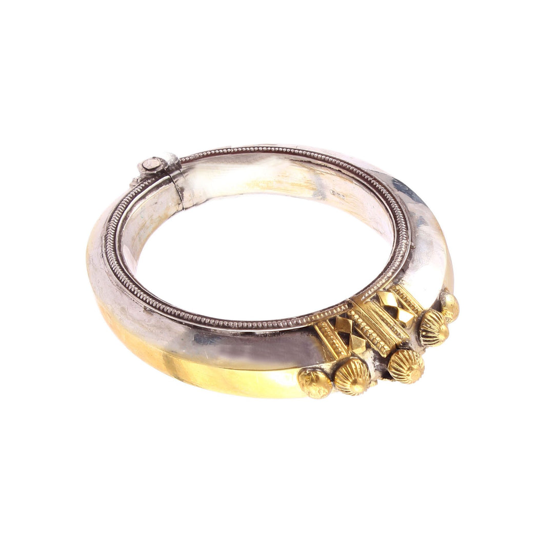 Gold Plated Silver, Statement Rawa Bangle