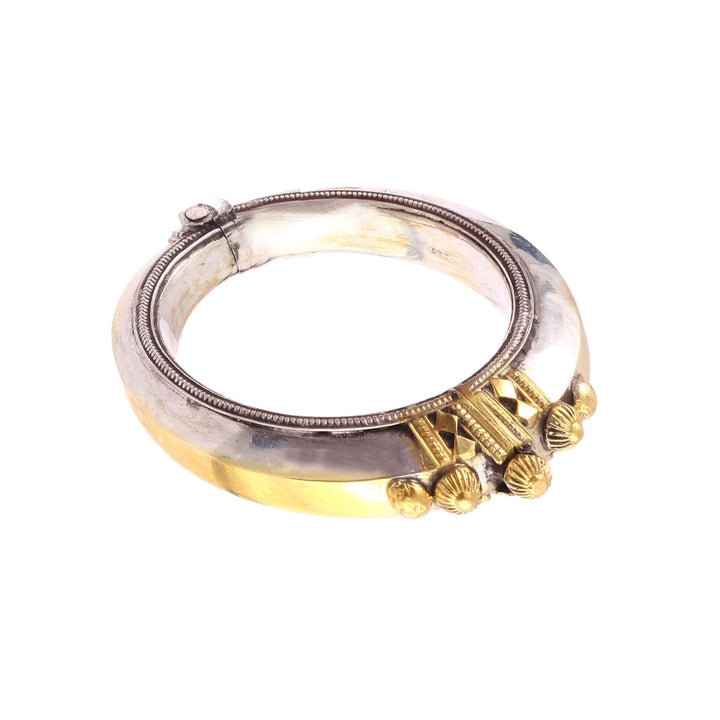 Gold Plated Silver, Statement Rawa Bangle