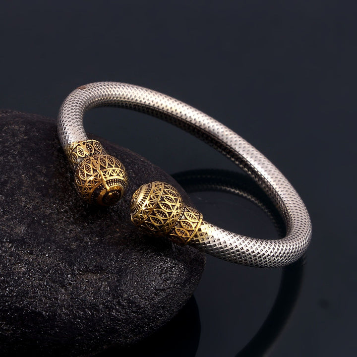 Gold Plated Silver, Adorable Twister Bangle