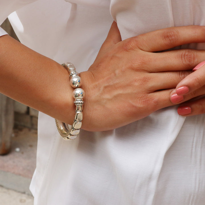 Silver Statement Cuff Adorable Bangle
