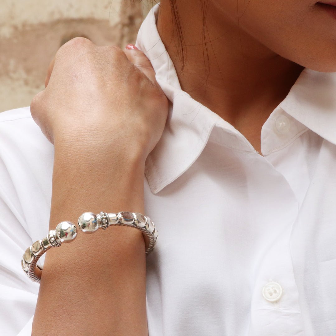 Silver Statement Cuff Adorable Bangle