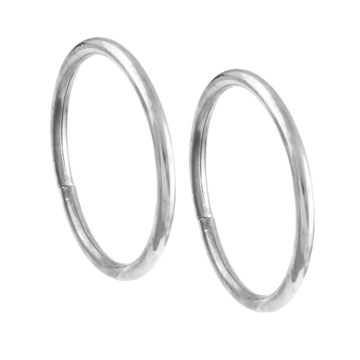 Silver Plane Classic Bangles