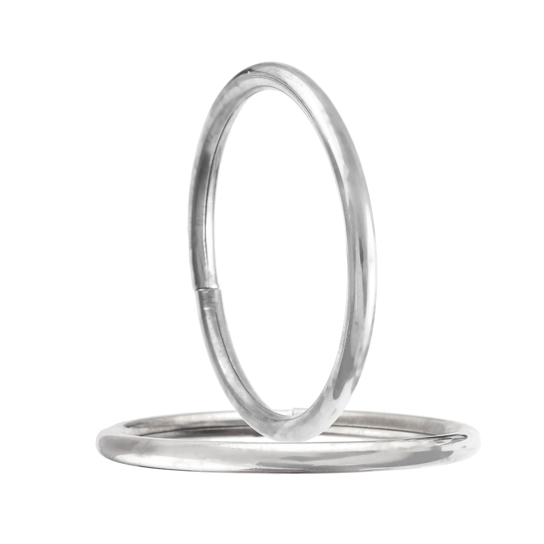 Silver Plane Classic Bangles