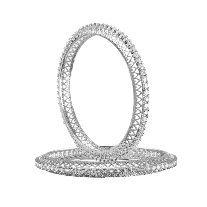 Silver AD Designer Kada Bangles