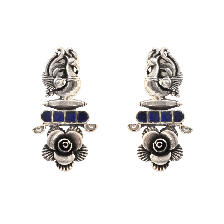 Gold Plated Silver Kundan Stud Earrings