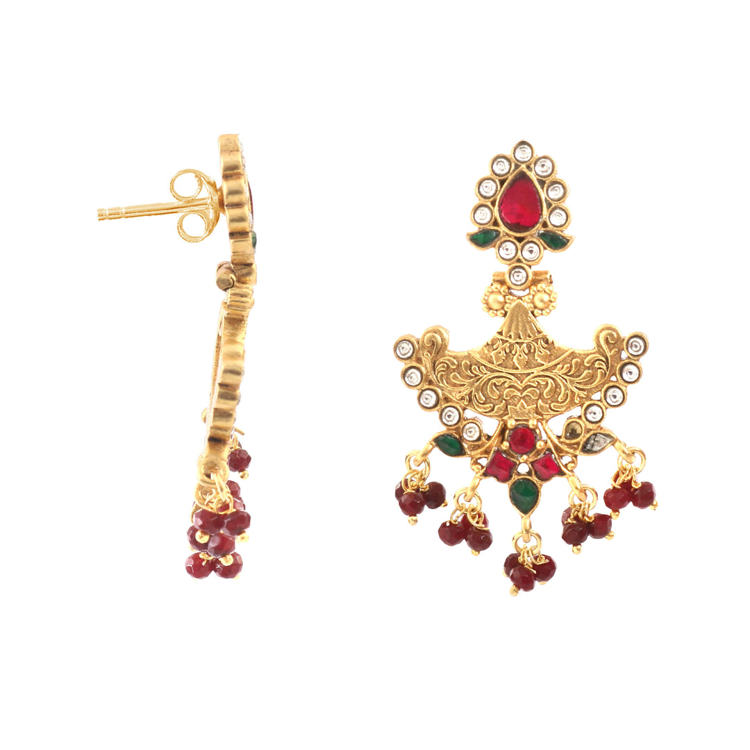 Gold Plated Silver Chand-Bali Earrings