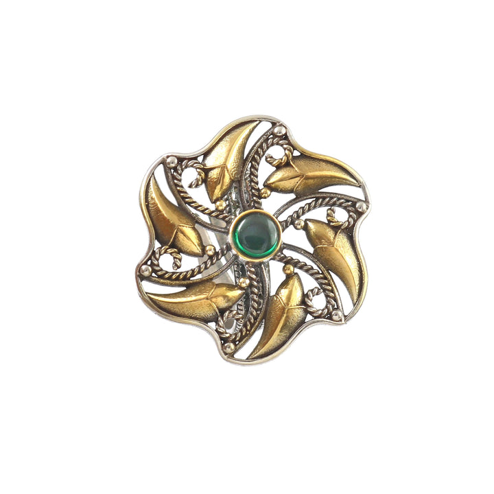 Silver Beautiful Dual Tone Adjustable Ring