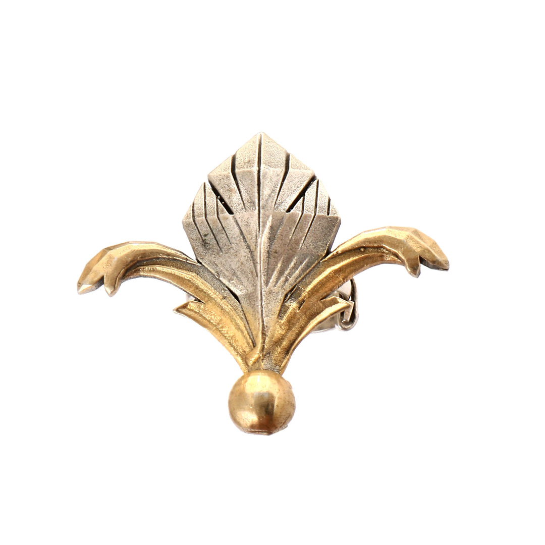 Dual Tone Silver Adjustable Ring