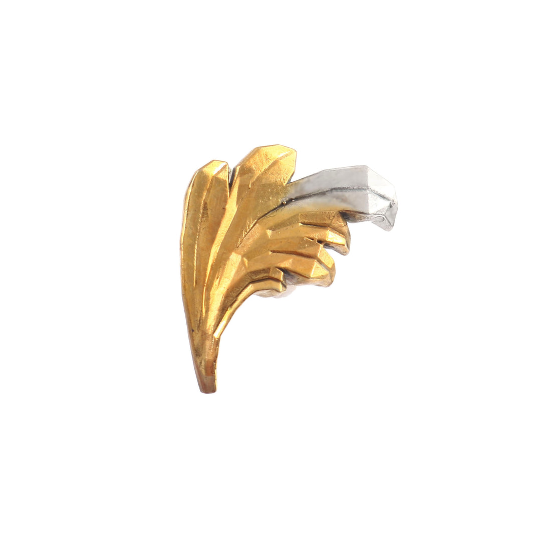Dual Tone Silver Enamel Ring