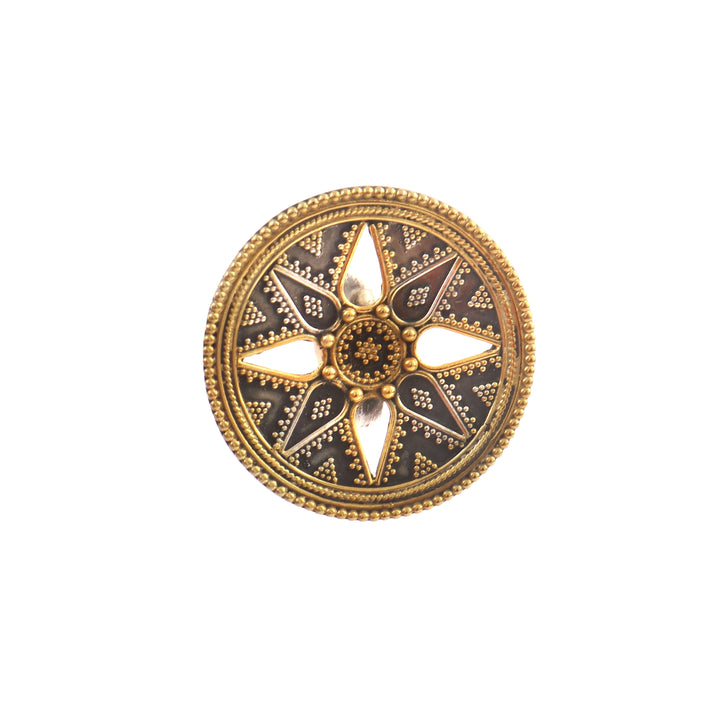 Dual Tone Silver Antique Ring