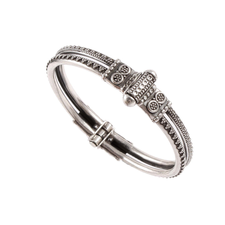 Silver Rawa Work Classic Bangle