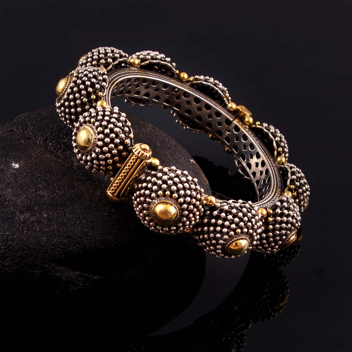 Gold Plated Silver, Statement Adorable Bangle