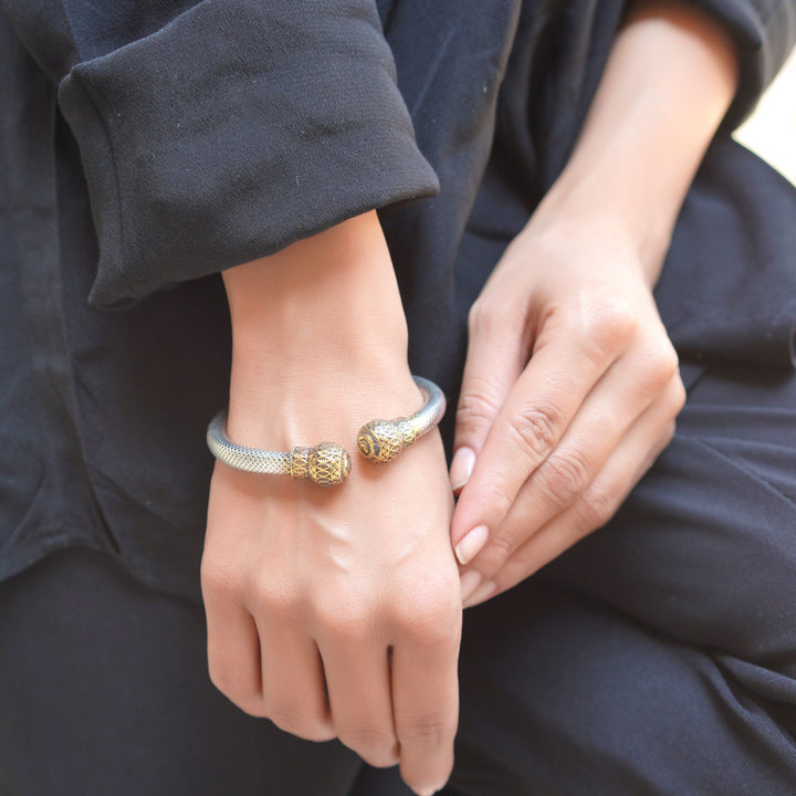 Gold Plated Silver, Adorable Twister Bangle