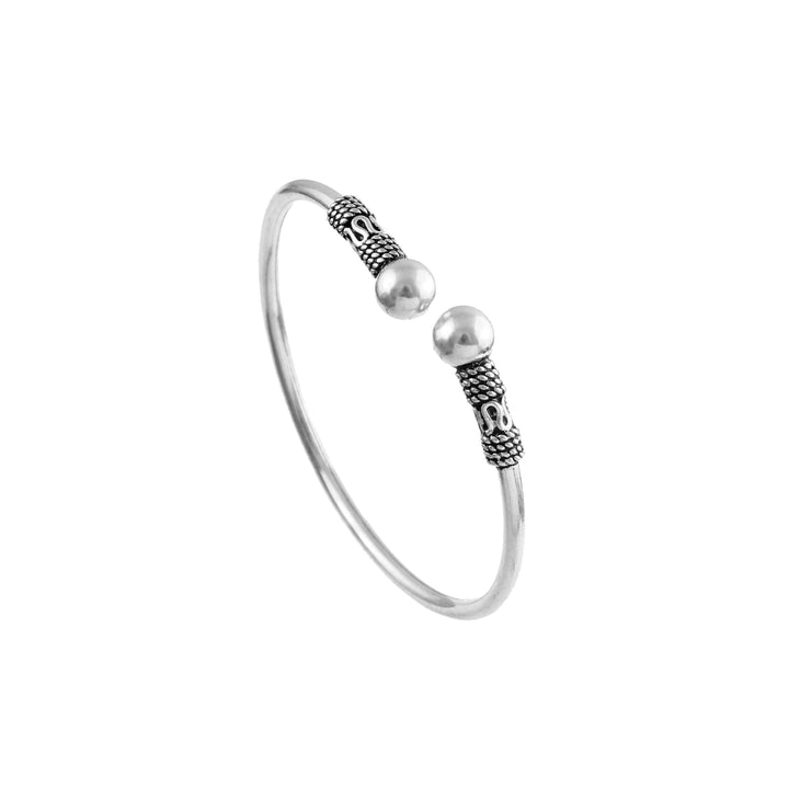 Silver Plane Twister Bangle