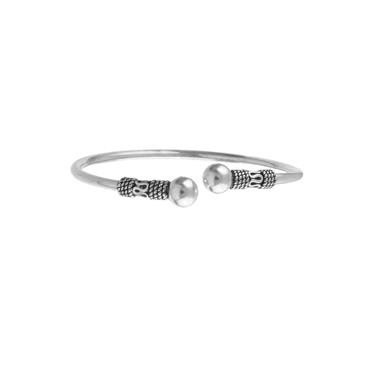 Silver Plane Twister Bangle